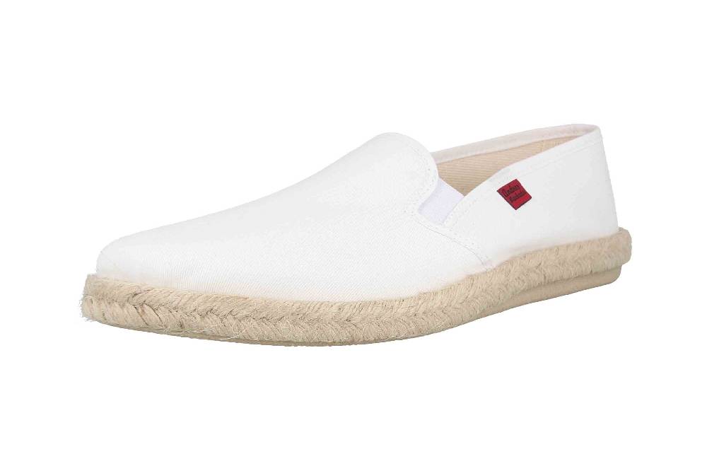 Andres Machado Slipper In Übergrößen Weiß AM500 Lona Blanco/ Herren Große Herrenschuhe