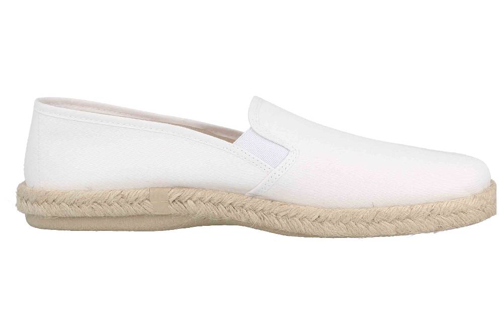 Andres Machado Slipper In Übergrößen Weiß AM500 Lona Blanco/ Damen Große Damenschuhe
