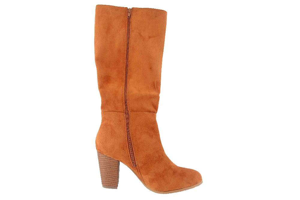 Andres Machado Stiefel In Übergrößen Braun AM4178 Ante Camel Große Damenschuhe