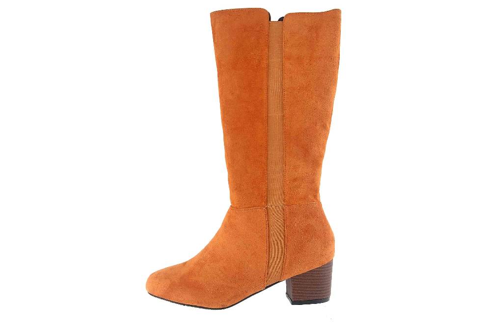 Andres Machado Stiefel in Übergrößen Braun AM4181 Ante Camel große Damenschuhe