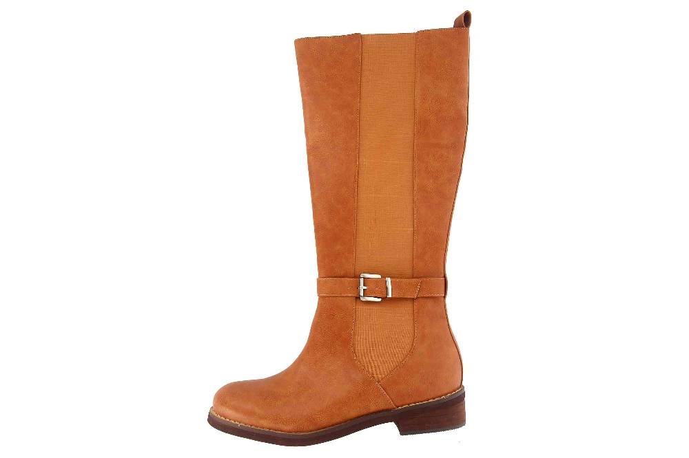 Andres Machado Stiefel in Übergrößen Braun AM4186 Soft Camel große Damenschuhe