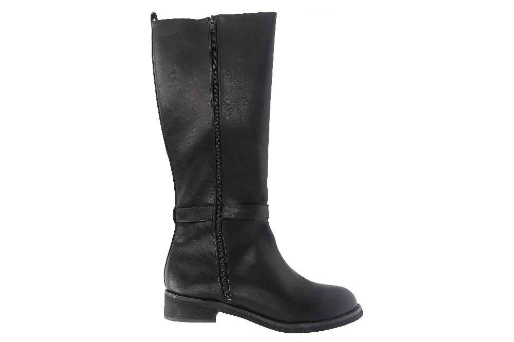 Andres Machado Stiefel In Übergrößen Schwarz AM4186 Soft Negro Große Damenschuhe