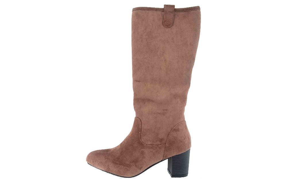 Andres Machado Stiefel in Übergrößen Taupe AM4179 Ante Taupe große Damenschuhe