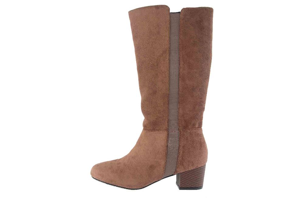 Andres Machado Stiefel in Übergrößen Taupe AM4181 Ante Taupe große Damenschuhe