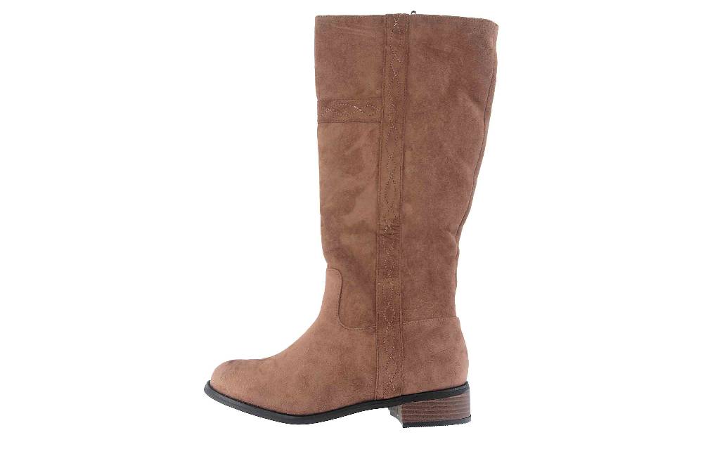 Andres Machado Stiefel in Übergrößen Taupe AM4184 Ante Taupe große Damenschuhe