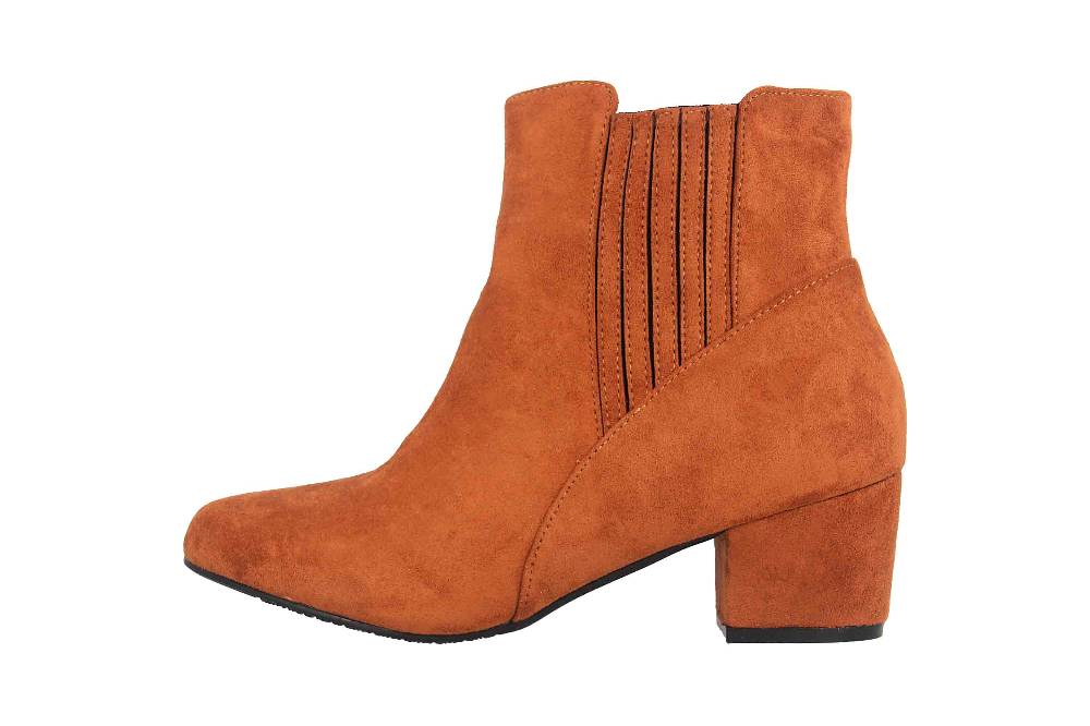 Andres Machado Stiefeletten in Übergrößen Braun AM4158 Ante Camel große Damenschuhe