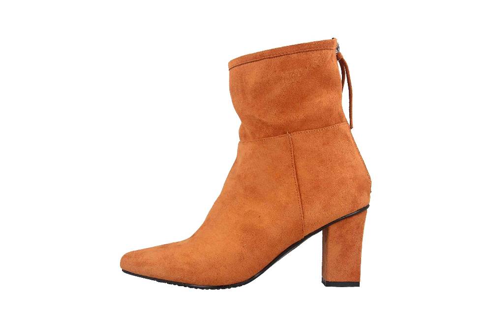 Andres Machado Stiefeletten in Übergrößen Braun AM4197 Ante Camel große Damenschuhe