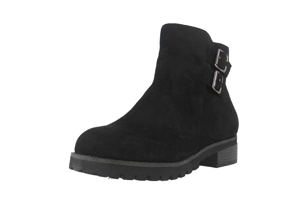 Andres Machado Stiefeletten In Übergrößen Schwarz AM4188 Ante Negro Große Damenschuhe