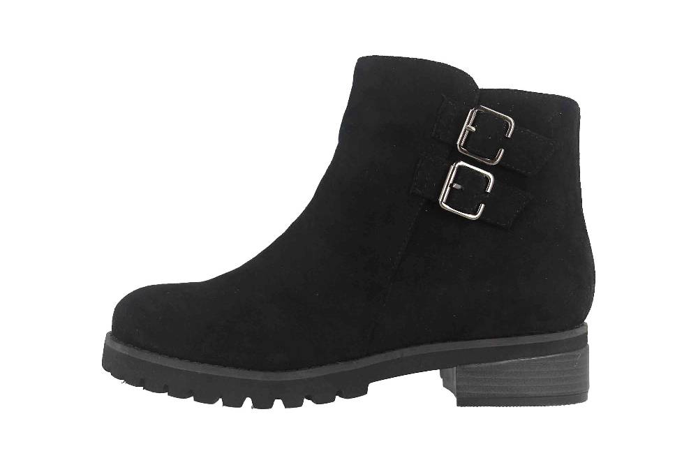 Andres Machado Stiefeletten in Übergrößen Schwarz AM4188 Ante Negro große Damenschuhe