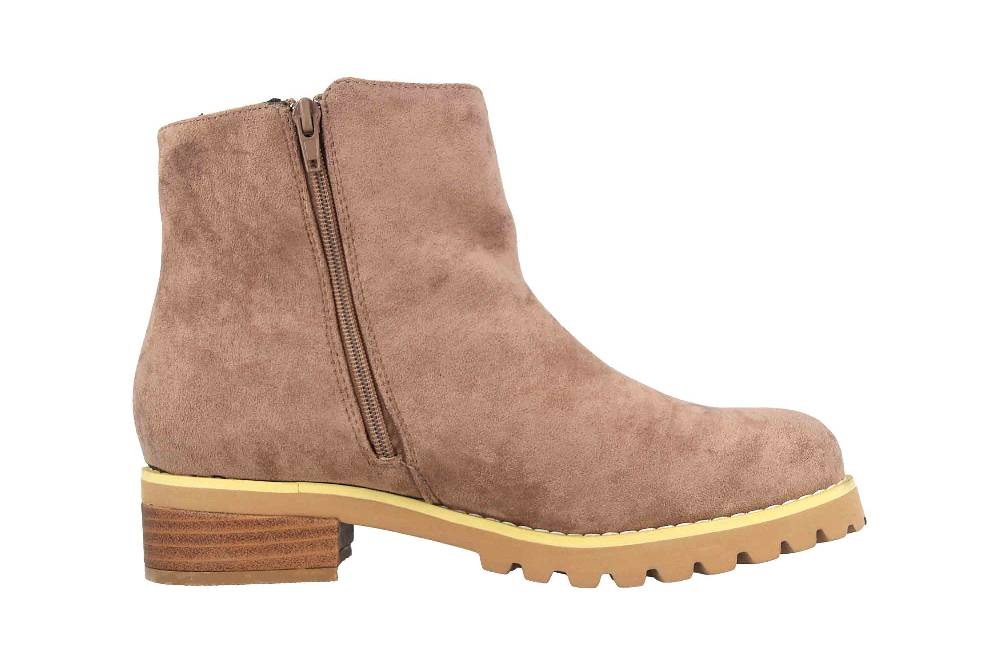 Andres Machado Stiefeletten In Übergrößen Taupe AM4188 Ante Taupe Große Damenschuhe