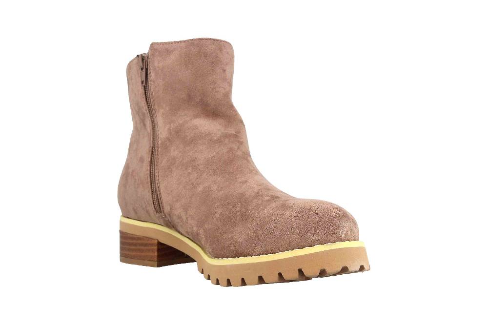 Andres Machado Stiefeletten In Übergrößen Taupe AM4188 Ante Taupe Große Damenschuhe