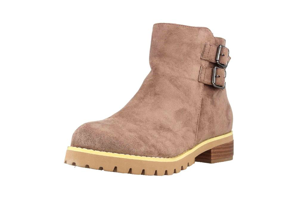 Andres Machado Stiefeletten In Übergrößen Taupe AM4188 Ante Taupe Große Damenschuhe