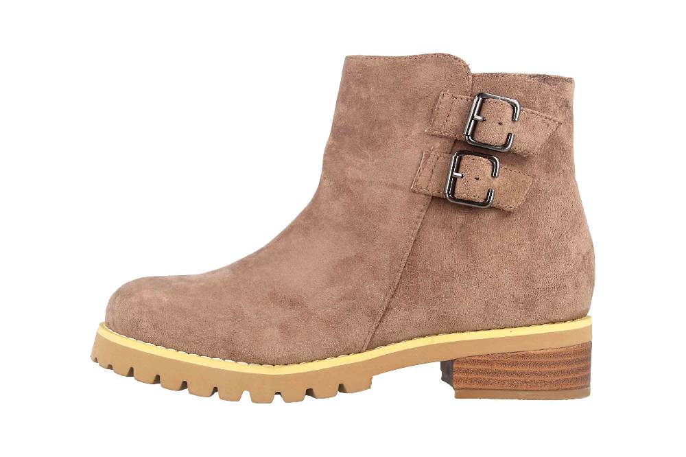 Andres Machado Stiefeletten in Übergrößen Taupe AM4188 Ante Taupe große Damenschuhe