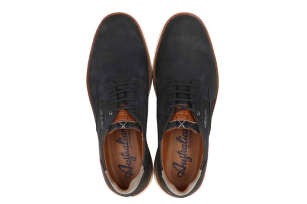 Australian Footwear Preston Sneaker In Übergrößen Blau 15.1560.01-S00 Große Herrenschuhe