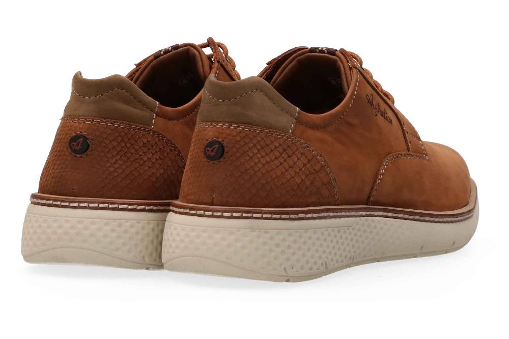 Australian Footwear Preston Sneaker In Übergrößen Braun 15.1560.02-T00 Große Herrenschuhe