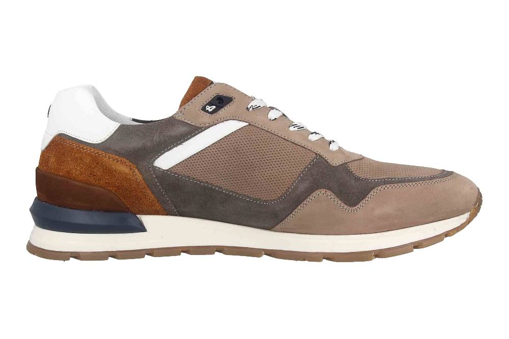 Australian Footwear Sneaker In Übergrößen Brau 15.1632.02-KI0 Große Herrenschuhe