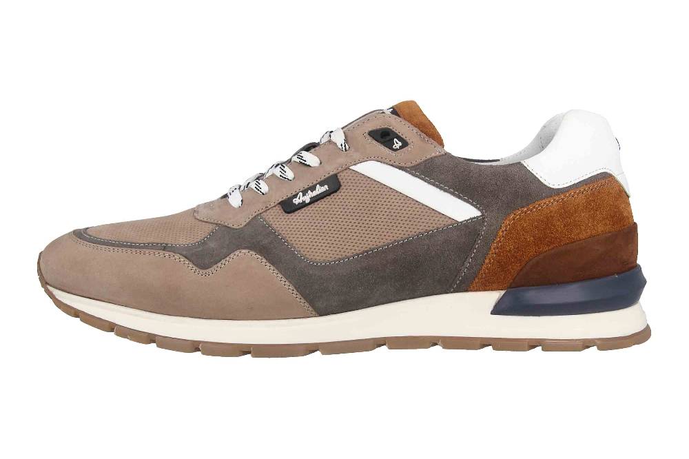 Australian Footwear Sneaker In Übergrößen Brau 15.1632.02-KI0 Große Herrenschuhe