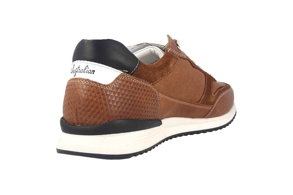 Australian Footwear Sneaker In Übergrößen Braun 15.1600.01-DJA Große Herrenschuhe