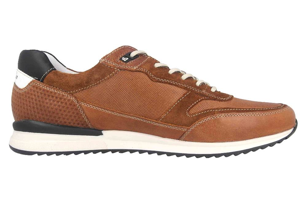 Australian Footwear Sneaker In Übergrößen Braun 15.1600.01-DJA Große Herrenschuhe