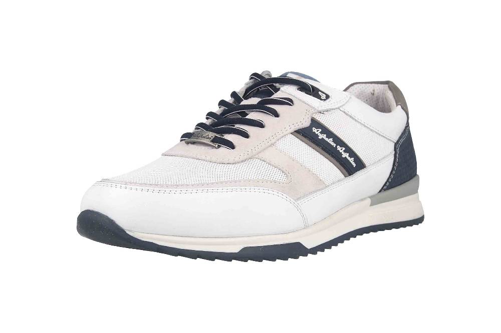 Australian Footwear Sneaker In Übergrößen Weiß 15.1600.03-B5A Große Herrenschuhe