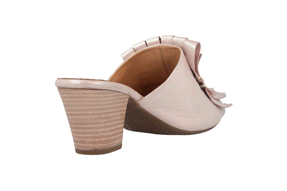 Baboos Pantoletten In Übergrößen Rose 19Y01.01 169 Große Damenschuhe