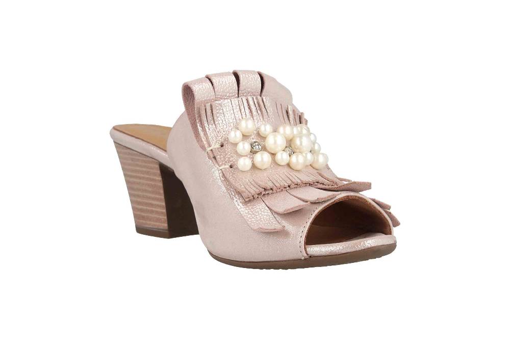 Baboos Pantoletten In Übergrößen Rose 19Y01.01 169 Große Damenschuhe