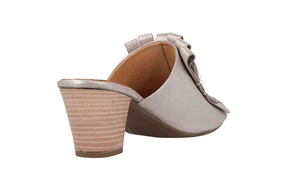 Baboos Pantoletten In Übergrößen Taupe 19Y01.01 161 Große Damenschuhe