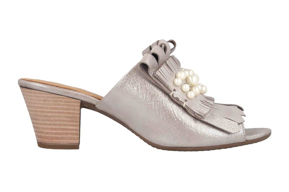 Baboos Pantoletten In Übergrößen Taupe 19Y01.01 161 Große Damenschuhe