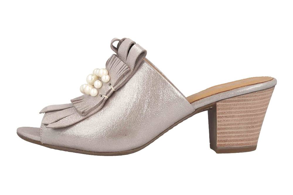 Baboos Pantoletten in Übergrößen Taupe 19Y01.01 161 große Damenschuhe