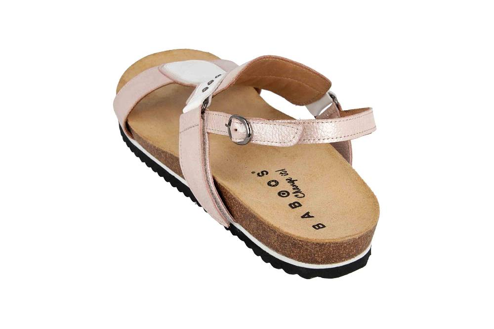 Baboos Sandalen In Übergrößen Weiss/Rose 19Y03.07 169-109 Große Damenschuhe