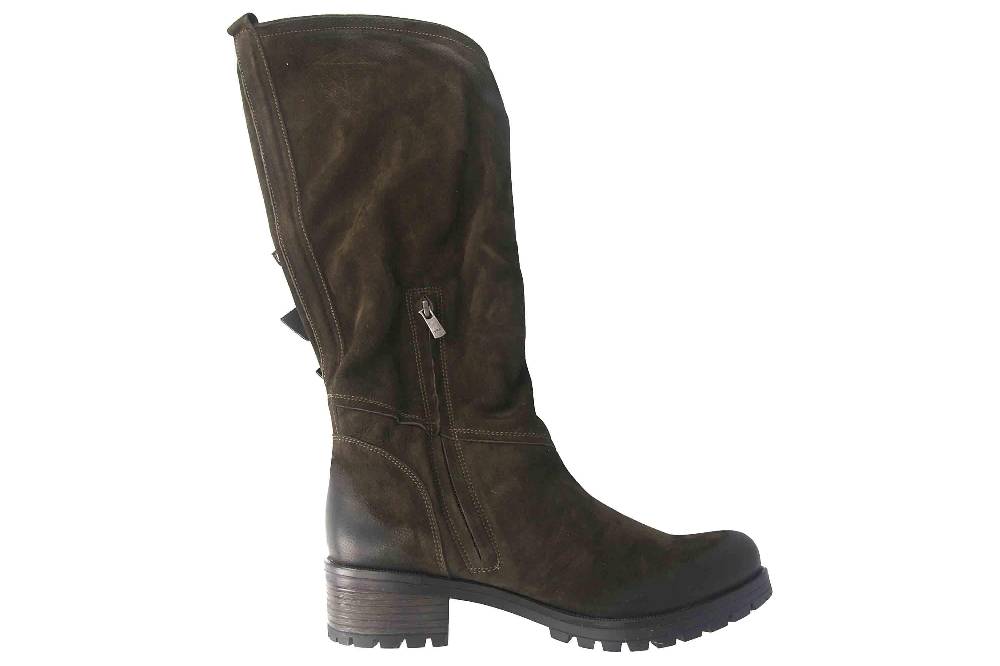 Baboos Stiefel In Übergrößen Oliv 10.04.127 Große Damenschuhe