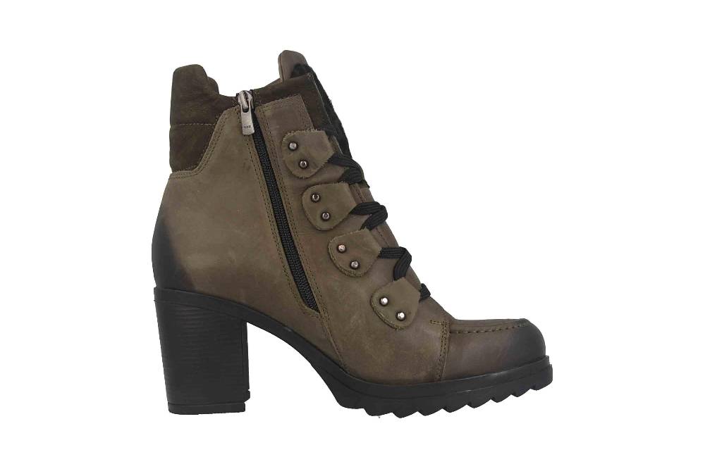 Baboos Stiefeletten In Übergrößen Grün 36.05 473-127-480 Große Damenschuhe