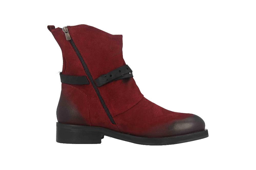 Baboos Stiefeletten In Übergrößen Rot 01.28 130-153 Große Damenschuhe