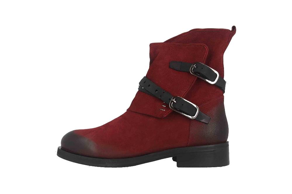 Baboos Stiefeletten in Übergrößen Rot 01.28 130-153 große Damenschuhe