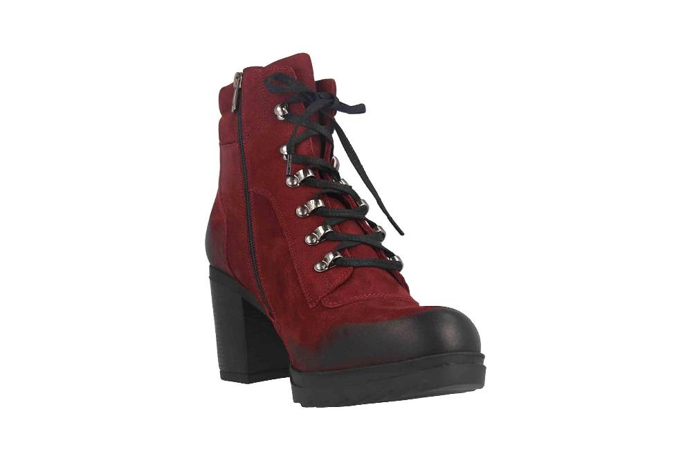 Baboos Stiefeletten In Übergrößen Rot 2141 130 Große Damenschuhe