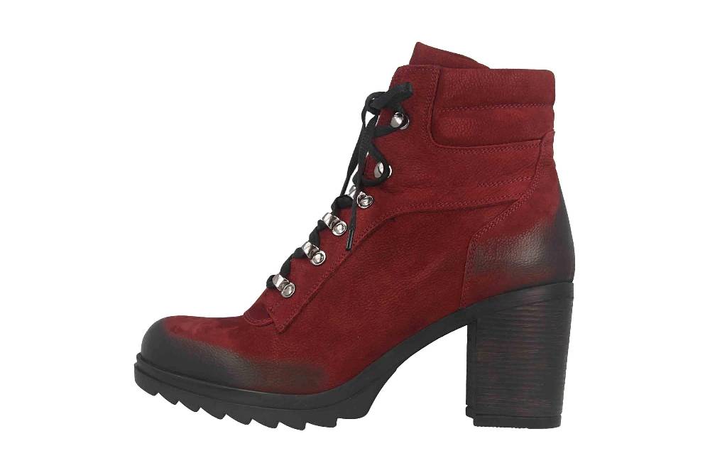 Baboos Stiefeletten in Übergrößen Rot 2141 130 große Damenschuhe