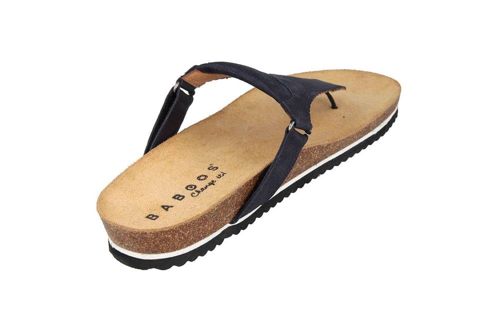 Baboos Zehentrenner In Übergrößen Blau 19Y03.04 166 Große Damenschuhe