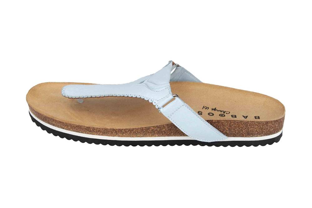 Baboos Zehentrenner in Übergrößen Blau 19Y03.04 372 große Damenschuhe