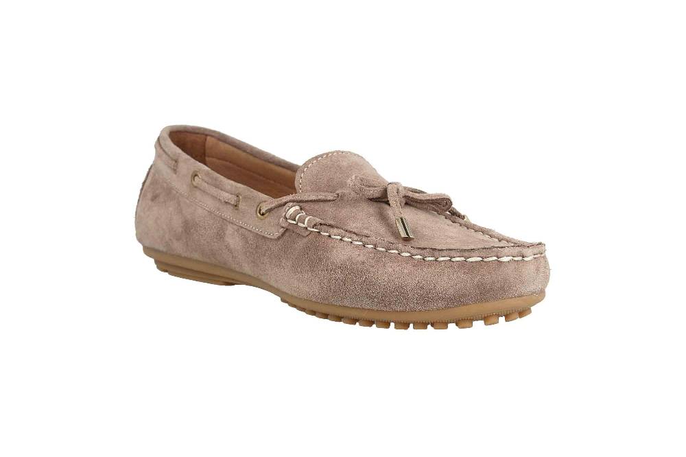 Babouche Lifestyle Mokassin In Übergrößen Braun 03-003-12-01-25 Große Damenschuhe