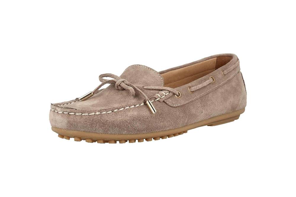 Babouche Lifestyle Mokassin In Übergrößen Braun 03-003-12-01-25 Große Damenschuhe