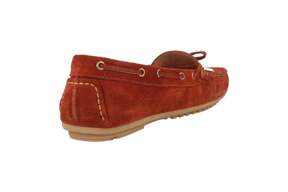 Babouche Lifestyle Mokassin In Übergrößen Rot 03-003-12-01-26 Große Damenschuhe