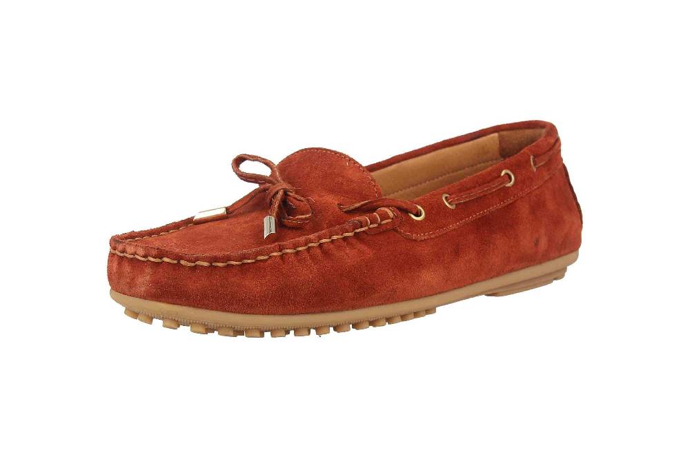 Babouche Lifestyle Mokassin In Übergrößen Rot 03-003-12-01-26 Große Damenschuhe