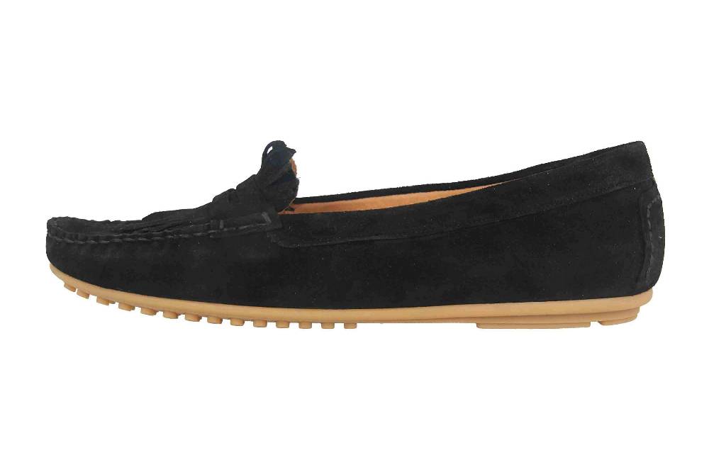 Babouche Lifestyle Mokassin In Übergrößen Schwarz 03-006-12-01-24 Große Damenschuhe