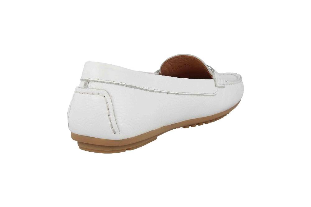 Babouche Lifestyle Mokassin In Übergrößen Weiß 03-002-11-02-25 Große Damenschuhe