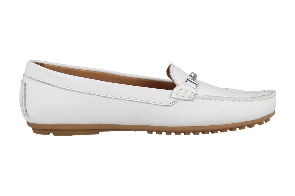 Babouche Lifestyle Mokassin In Übergrößen Weiß 03-002-11-02-25 Große Damenschuhe