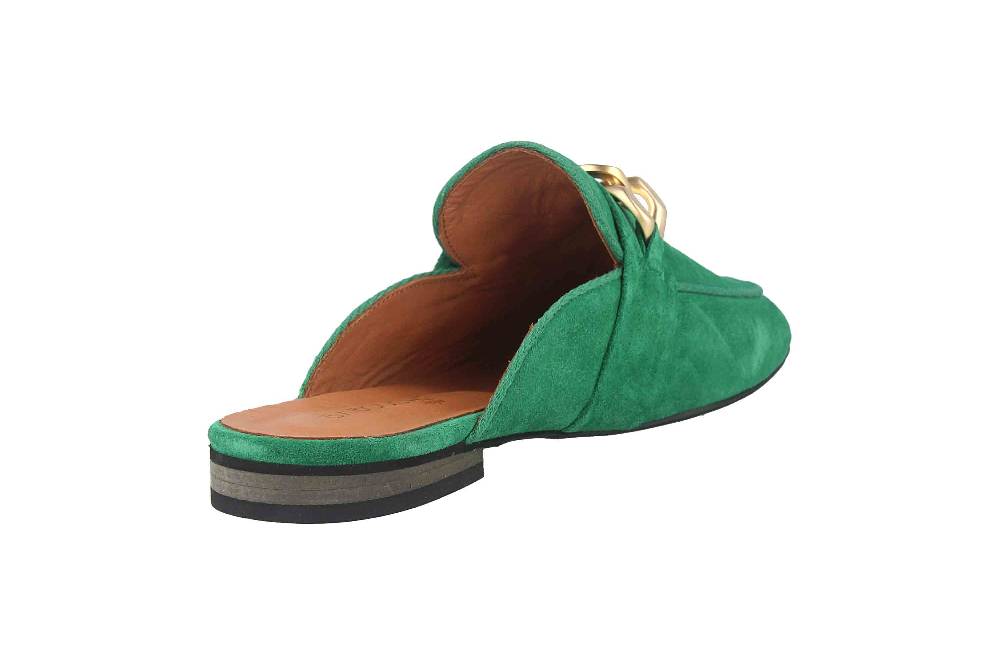 Babouche Lifestyle Pantoletten In Übergrößen Grün G5602-2-59 Große Damenschuhe