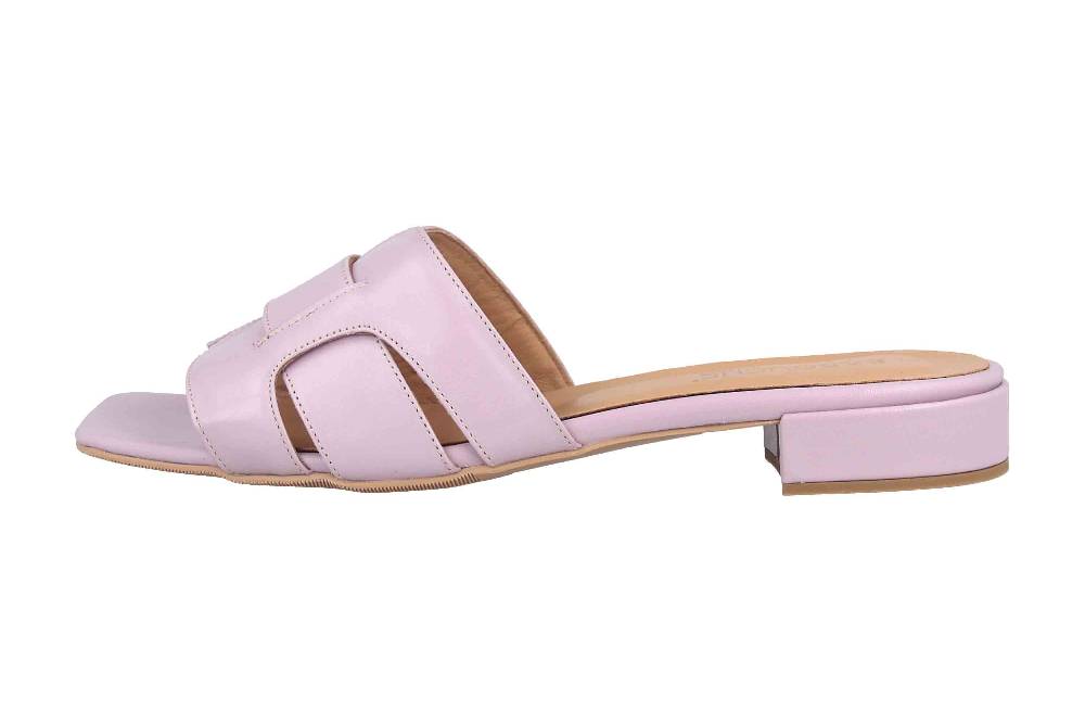 Babouche Lifestyle Pantoletten in Übergrößen Lila 6407-1-39 große Damenschuhe