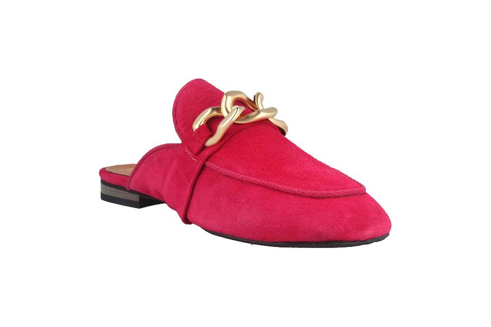 Babouche Lifestyle Pantoletten In Übergrößen Pink G5602-2-55 Große Damenschuhe