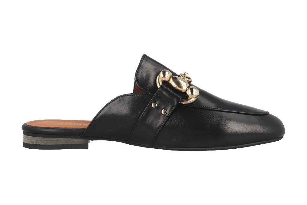 Babouche Lifestyle Pantoletten In Übergrößen Schwarz G5617-1-1 Große Damenschuhe