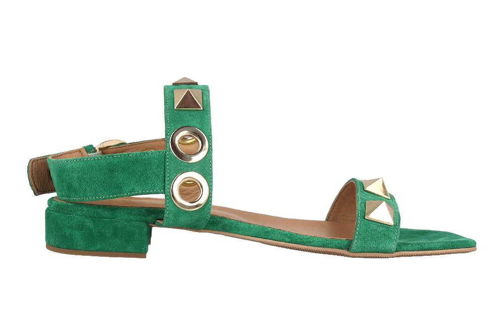 Babouche Lifestyle Sandaletten In Übergrößen Grün G6404-2-59 Große Damenschuhe